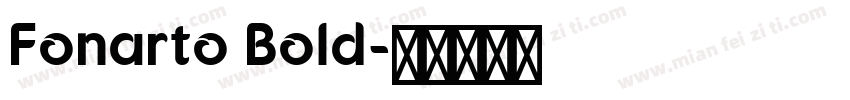 Fonarto Bold字体转换
